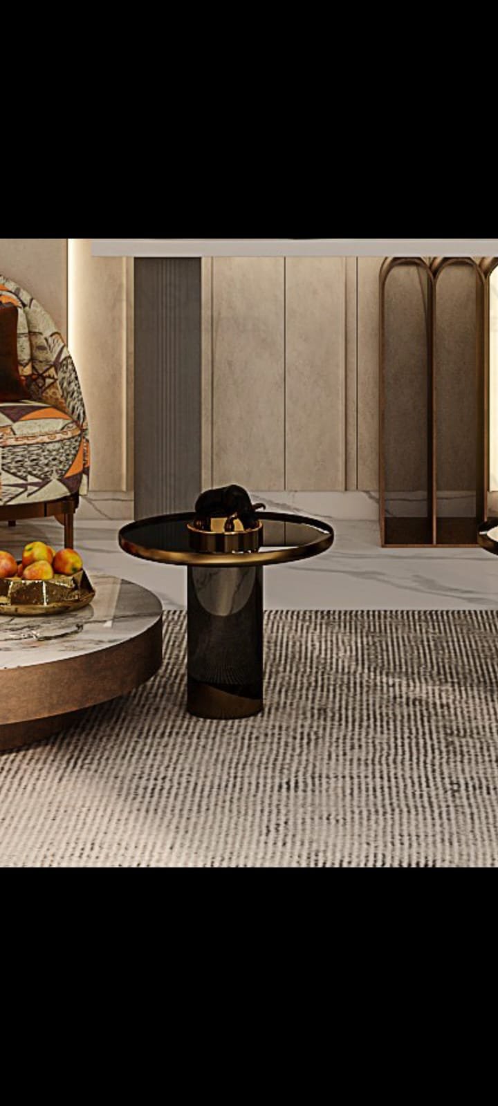 Metal Round Coffee Table