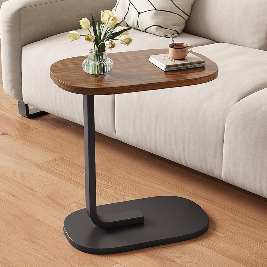 Metal C Shaped Side Table